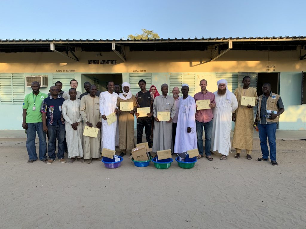 Image of the trainees, along with partners from the hospital and the region